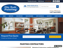 Tablet Screenshot of elitetradepainting.com